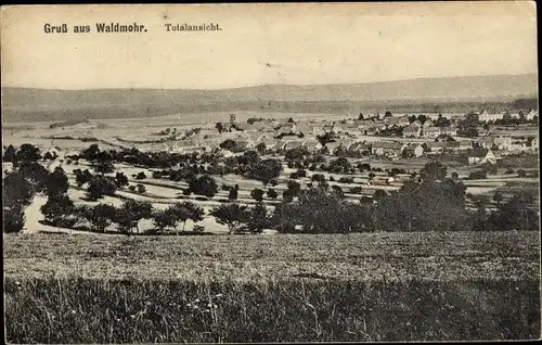 Ak Waldmohr im Kreis Kusel Rheinland Pfalz, Panorama der Ortschaft und Umgebung