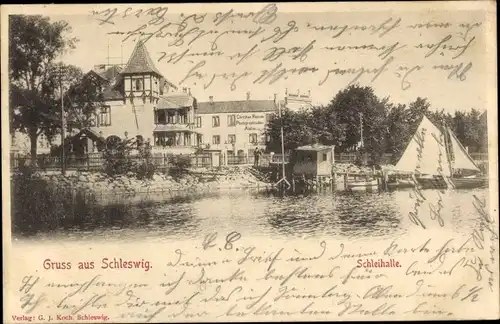 Ak Schleswig an der Schlei, Schleihalle