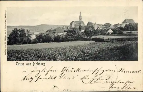 Ak Nabburg in der Oberpfalz, Teilansicht
