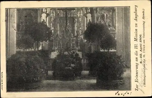 Ak Kulmain in der Oberpfalz Bayern, Altar, Muttergottesfeier bei St. Ulrich