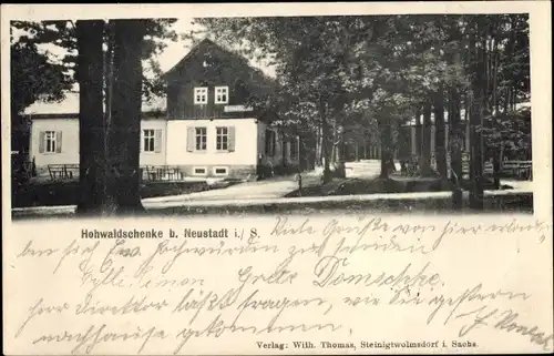 Ak Neustadt in Sachsen, Hohwaldschänke