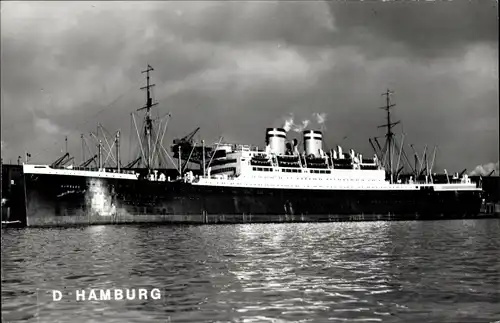 Foto Dampfer Hamburg, HAPAG, 1926
