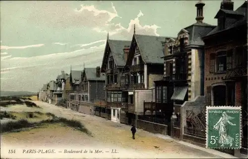 Ak Le Touquet Paris Plage Pas de Calais, Boulevard de la Mer