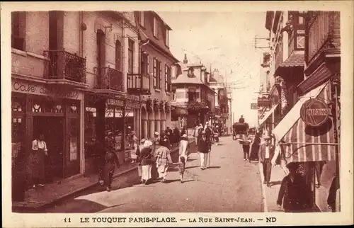 Ak Le Touquet Paris Plage Pas de Calais, Rue Saint Jean