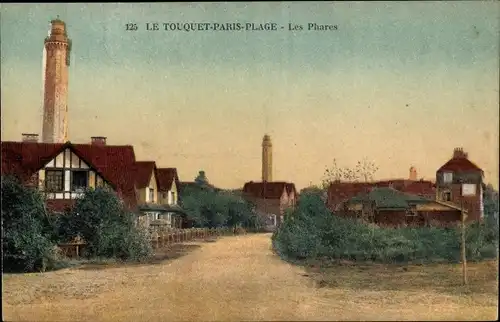 Ak Le Touquet Paris Plage Pas de Calais, Leuchttürme