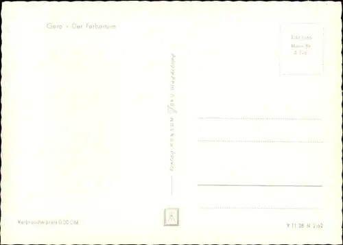 Ak Gera in Thüringen, Ferberturm