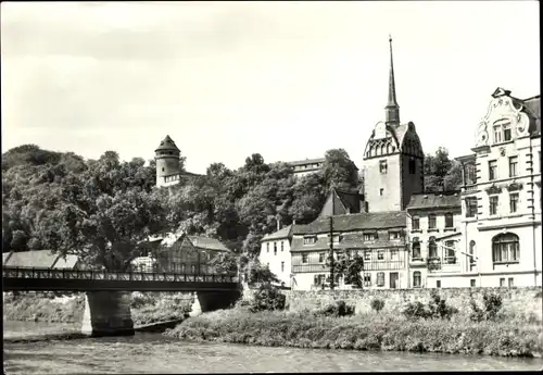 Ak Untermhaus Gera in Thüringen, Marienkirche, Schloss Osterstein, Terrassencafe