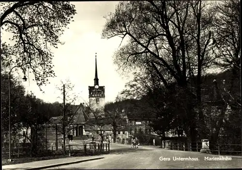 Ak Gera in Thüringen, Untermhaus, Marienkirche