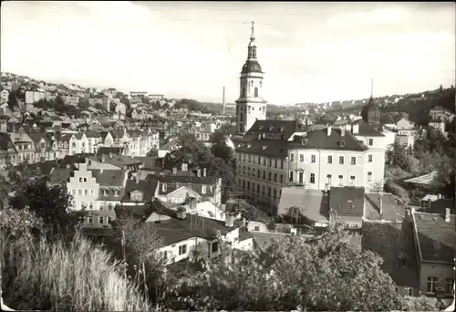 Ak Greiz im Vogtland, Unteres Schloss und Stadtkirche