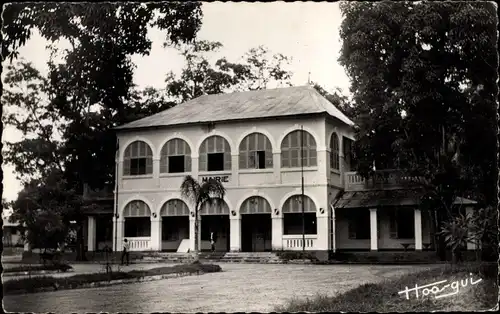 Ak Brazzaville Französisch Kongo, Rathaus