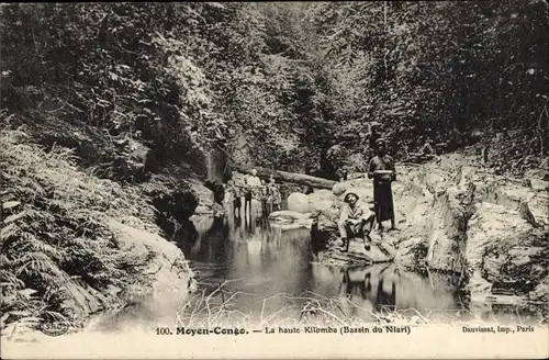 Ak Republik Kongo Französisch Kongo, Kilomba, Niari-Becken