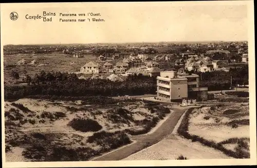 Ak  Koksijde Coxyde sur Mer Westflandern, Panorama
