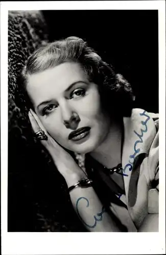 Foto Ak Schauspielerin Cornell Borchers, Portrait, Autogramm