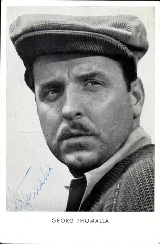 Ak Schauspieler Georg Thomalla, Portrait, Autogramm, Himmel ohne Sterne
