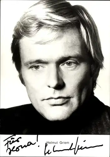 Ak Schauspieler Helmut Griem, Portrait, Autogramm