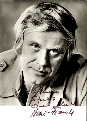 Ak Schauspieler Horst Frank, Portrait, Autogramm