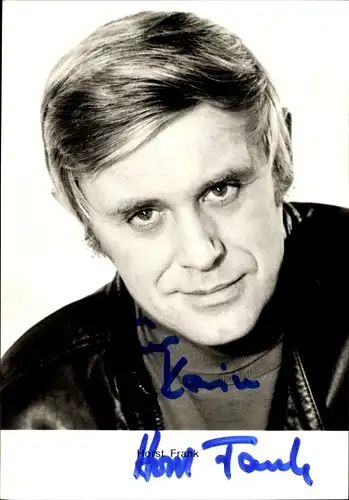 Ak Schauspieler Horst Frank, Portrait, Autogramm