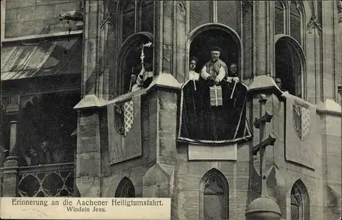 Ak Aachen in Nordrhein Westfalen, Heiligtumsfahrt, Windeln Jesu