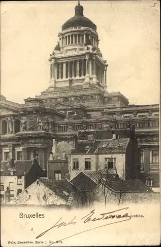 Ak Bruxelles Brüssel, Palais de Justice