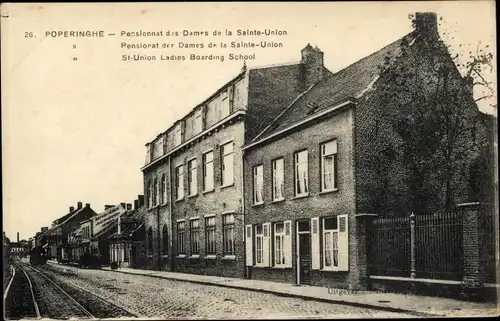 Ak Poperinghe Poperinge Westflandern, Pensionat des Dames de la Sainte-Union