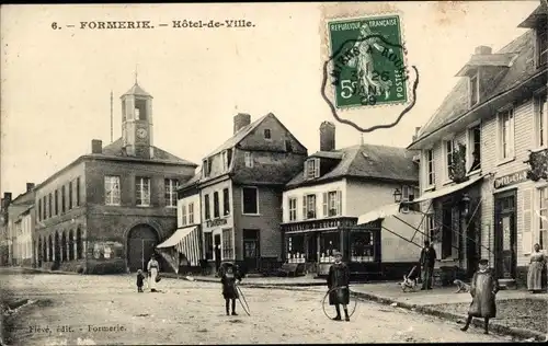 Ak Formerie Oise, Rathaus