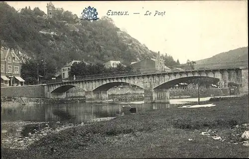 Ak Esneux Wallonien Lüttich, Brücke