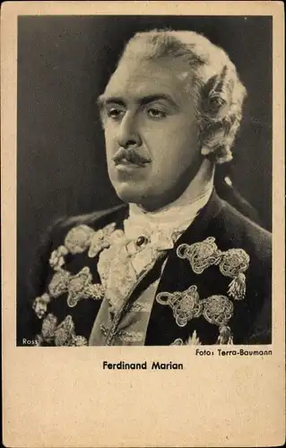 Ak Schauspieler Ferdinand Marian, Portrait