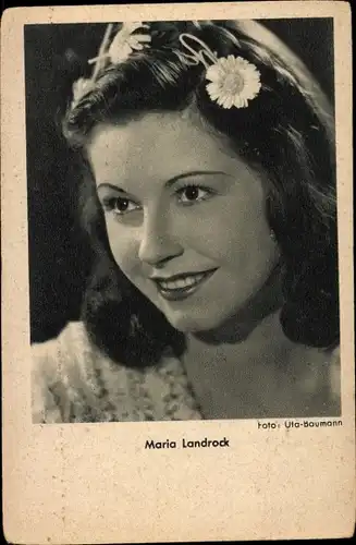 Ak Schauspielerin Maria Landrock, Portrait