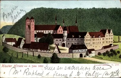 Ak Hirsau Calw in Baden Württemberg, Kloster vor dem Jahr 1692