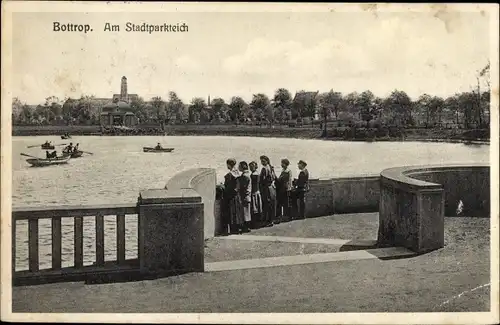 Ak Bottrop im Ruhrgebiet, Stadtparkteich