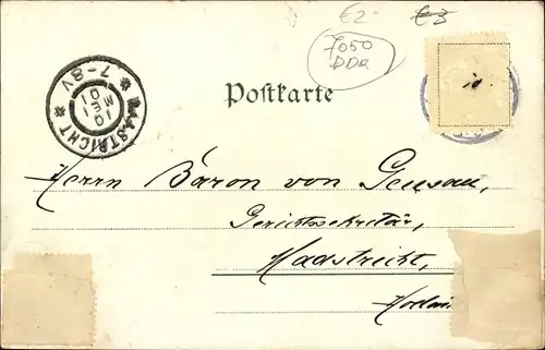 Ak Leipzig in Sachsen, Goethestraße, Straßenbahn