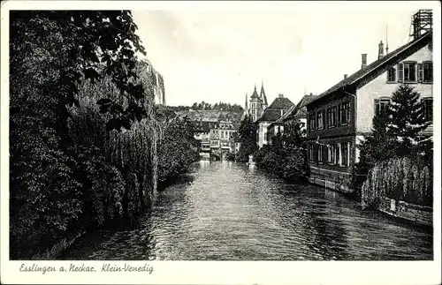 Ak Esslingen am Neckar, Klein-Venedig