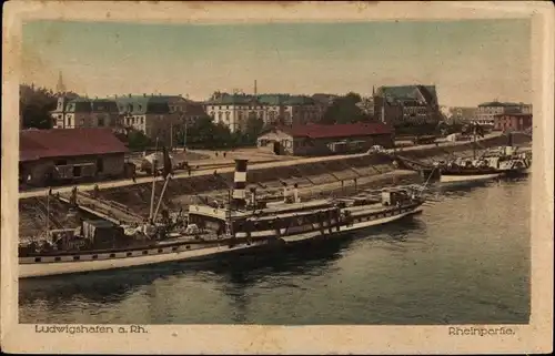 Ak Ludwigshafen am Rhein, Rheinpartie, Salondampfer