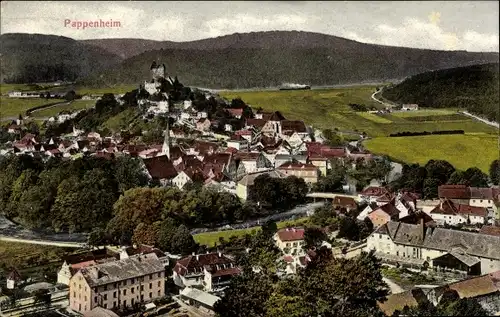 Ak Pappenheim im Altmühltal Mittelfranken, Gesamtansicht