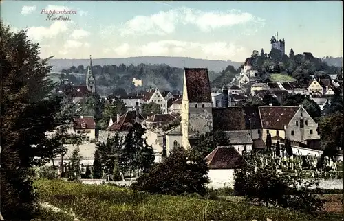 Ak Pappenheim im Altmühltal Mittelfranken, Gesamtansicht