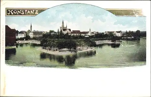 Ak Konstanz am Bodensee, Uferansicht