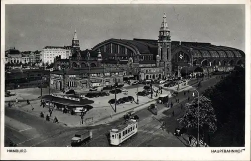 Ak Hamburg Mitte Sankt Georg, Hauptbahnhof