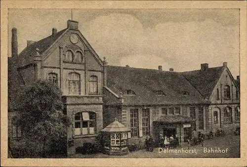 Ak Delmenhorst in Oldenburg, Bahnhof