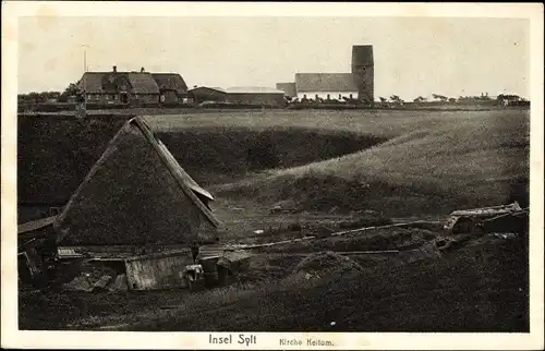 Ak Keitum auf Sylt, Nordseebad, Teilansicht