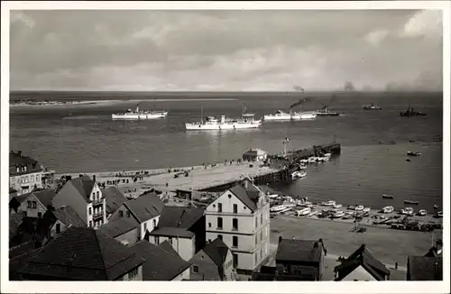 Ak Helgoland in Schleswig Holstein, Reede