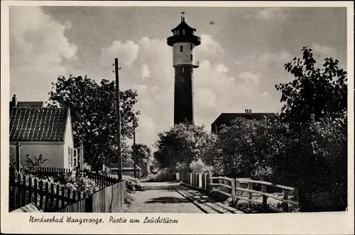 Ak Nordseebad Wangerooge in Ostfriesland, Leuchtturm