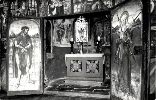 Foto Ak Goslar am Harz, Kredo-Altar im Ratsherren-Saal des Rathauses
