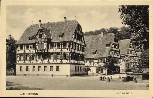 Ak Maulbronn im Schwarzwald, Klosterhof