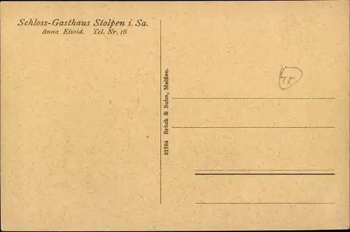 Ak Stolpen in Sachsen, Schloss, Koselturm, Seigerturm, Siebenspitzenturm