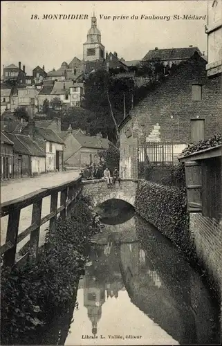 Ak Montdidier Somme, Faubourg St. Medard