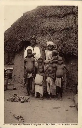 Ak Senegal, Famille Cérère, Gruppenbild