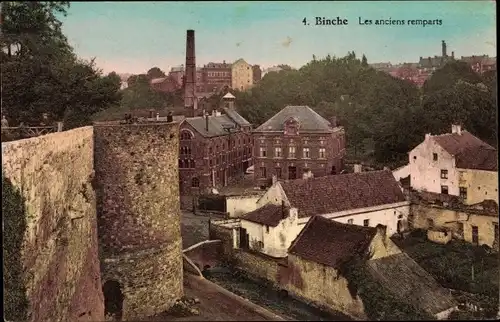 Ak Binche Wallonie Hennegau, Die alten Stadtmauern