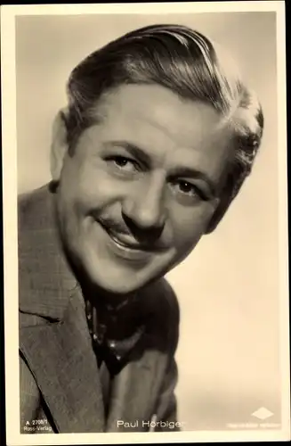 Ak Schauspieler Paul Hörbiger, Portrait, Ross Verlag Nr. A 2706/1