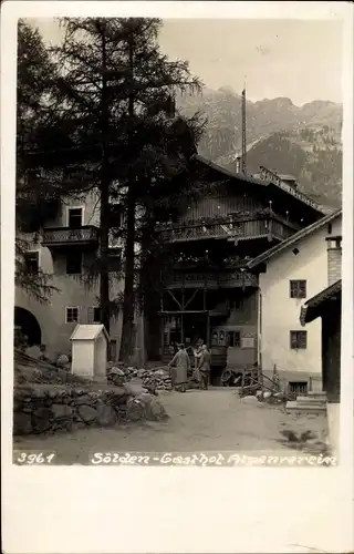 Foto Ak Sölden in Tirol, Gasthof Alpenverein