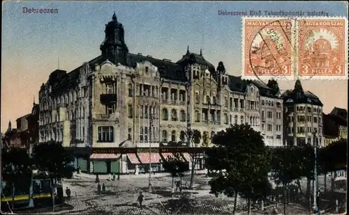 Ak Debreczen Debrecen Debrezin Ungarn, Debreczeni Elsö Takarekpenztar
